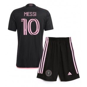 Inter Miami Lionel Messi #10 Dětské Venkovní dres komplet 2024-25 Krátký Rukáv (+ trenýrky)